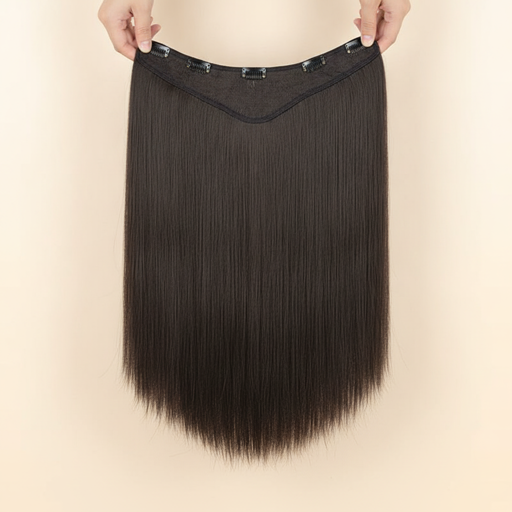 Espresso Straight Chic | Clip-In Espresso Brown Straight Hair Extension