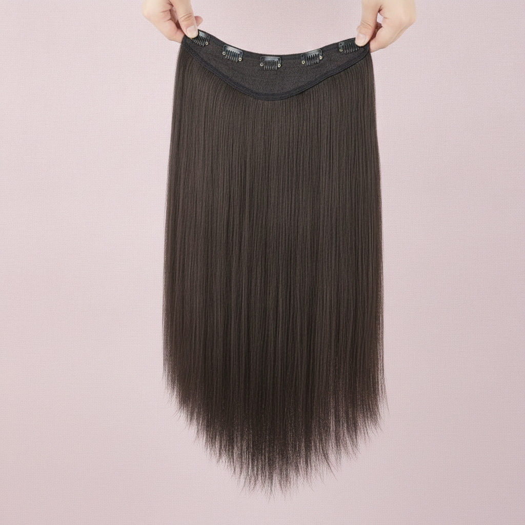Espresso Straight Chic | Clip-In Espresso Brown Straight Hair Extension